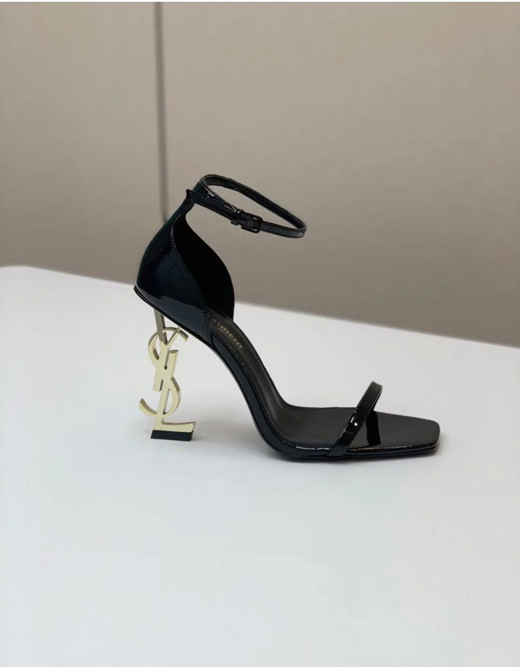 Saint Laurent Opyum 85 Patent Leather Sandals