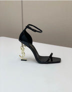 Saint Laurent Opyum 85 Patent Leather Sandals