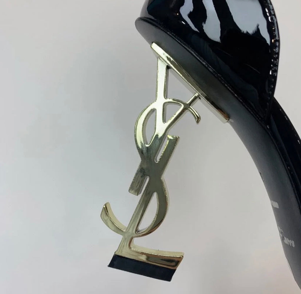 Saint Laurent Opyum 85 Patent Leather Sandals