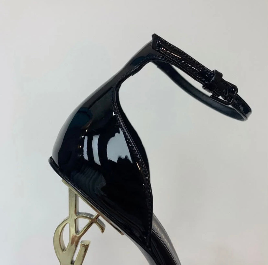 Saint Laurent Opyum 85 Patent Leather Sandals