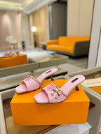 Rose Kitten Heels