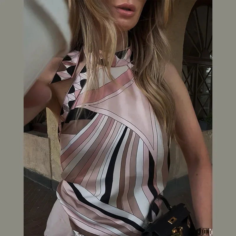 Silky Halter Top